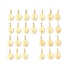 304 Stainless Steel Cubic Zirconia Pendants Set STAS-A125-09G-1