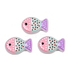 Painted Glass Beads X-LAMP-F036-02A-1