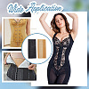 BENECREAT 2Pcs 2 Colors Polyester Women's 3 Rows 15 Hooks Longline Corset Bra Extender FIND-BC0005-68-7