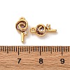 Brass Micro Pave Cubic Zirconia Pendants KK-K382-25G-01-3