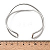 304 Stainless Steel Cuff Bangles for Women BJEW-Z150-01P-02-5