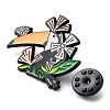 Parrot with Flower Enamel Pins JEWB-F021-02-3