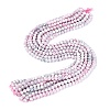 Anti-Tarnish Electroplate Glass Beads Strands EGLA-ZX010-6mm-06-3