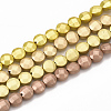 Electroplate Non-magnetic Synthetic Hematite Beads G-T114-18-1