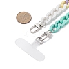 Acrylic Curb Chain Mobile Strap HJEW-JM00976-2