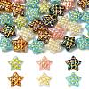 50Pcs Plating Opaque Acrylic Beads MACR-CJ0001-90-8