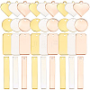 48Pcs 12 Styles Brass & Stainless Steel Pendants FIND-SC0021-35-7