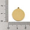 316 Surgical Stainless Steel Enamel Pendants STAS-M073-18A-04G-3