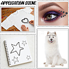 4 Sheets 4 Styles Acrylic Self Adhesive Stickers DIY-GF0014-71D-5