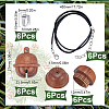 SUNNYCLUE DIY Acorn Locket Necklace Making Kit WOOD-SC0001-59B-2