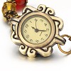 Tibetan Style Alloy Mixed Stone Watch Bracelets BJEW-JB01754-3