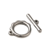 Non-Tarnish 304 Stainless Steel Toggle Clasps STAS-Q324-15P-2