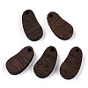 Natural Wenge Wood Pendants WOOD-T023-89-1