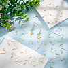 100Pcs 304 Stainless Steel Earring Wire STAS-UN0058-43-2