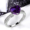 Brass Micro Pave Cubic Zirconia Finger Rings for Women FS-WGC99AF-25-1