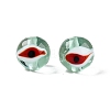 Handmad Evil Eye Round Lampwork Beads LAMP-T021-17A-1