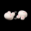 Cartoon Opaque Resin Pendants RESI-R440-02-4