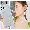 60Pcs UV Plating Transparent Acrylic Beads MACR-TADJ0001-07-6