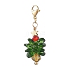 Christmas Tree Glass Pendant Decorations HJEW-JM02018-1
