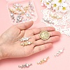 18Pcs 6 Colors Alloy & Glass Butterfly Connector Charms FIND-YW0011-89-5