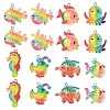 16Pcs 8 Styles Ocean Theme Transparent Resin Pendants RESI-YW0004-97-1