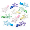 10Pcs 5 Colors Gradient Color Iron Alligator Hair Clips OHAR-TA0001-14-3