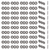 100Pcs Tibetan Style Alloy Spacer Bars TIBE-GO0001-08-1