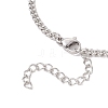 6Pcs 304 Stainless Steel Chain Bracelets BJEW-JB12189-5