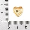 Brass Micro Pave Cubic Zirconia Slide Charms ZIRC-I068-07G-A-3