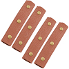 4Pcs Rectangle PU Leather Bag Handles Protective Sleeve FIND-GF0006-48A-1