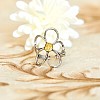 Hollow Flower Alloy Open Cuff Ring FS-WGDF3EE-01-2