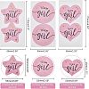 SUPERFINDINGS 120Pcs 3 Style TEAM Girl and Boy Stickers DIY-FH0003-23-5