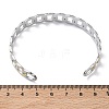 Two-tone 304 Stainless Steel Cuff Bangles BJEW-A160-02GP-5