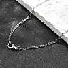 Non-Tarnish Unisex Classic Plain 304 Stainless Steel Mens Womens Necklaces X-STAS-H325-P-1