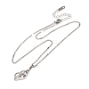 Ocean 304 Stainless Steel Conch Shape Pendant Necklaces for Women NJEW-F373-01P-2