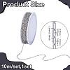 10M 304 Stainless Steel Paperclip Chains CHS-UN0001-33-3