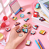 17Pcs 17 Styles School Supplies PVC Plastic Beads KY-TA0001-46-7