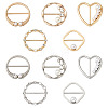 10Pcs 10 Style Alloy Slide Buckles FIND-BY0001-10-1