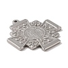 Non-Tarnish 304 Stainless Steel Pendants STAS-Z058-04P-03-2