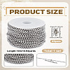 DIY 201 Stainless Steel Ball Chains Bracelet & Necklaces Making Kits DIY-LP0004-60-2
