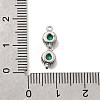 Brass Pave Cubic Zirconia Connector Charms KK-N289-26-4