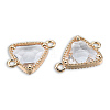 Transparent K9 Glass Connector Charms LS-GLAA-N038-60-F13-2