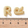 Rack Plating Brass Micro Pave Cubic Zirconia Slide Charms KK-C084-34G-R-3