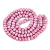 Opaque Baking Paint Glass Beads Strands GLAA-Q110-03A-05-2