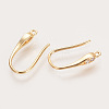 Brass Cubic Zirconia Earring Hooks KK-S336-41G-1