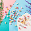 90Pcs 9 Colors Opaque Acrylic European Beads SACR-TA0001-30-5