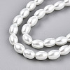 Baking Paint Pearlized Glass Pearl Bead Strands X-HY-T002-01A-01-2