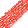 Electroplate Glass Beads Strands EGLA-A044-P1mm-A21-1