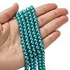 Eco-Friendly Dyed Glass Pearl Round Bead Strands HY-A008-6mm-RB073-4