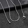 Tarnish Resistant 304 Stainless Steel Snake Chain Necklaces STAS-M174-019P-4